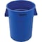 Global Industrial 55 Gallon Garbage Can, Blue 240464BL - alternate 1